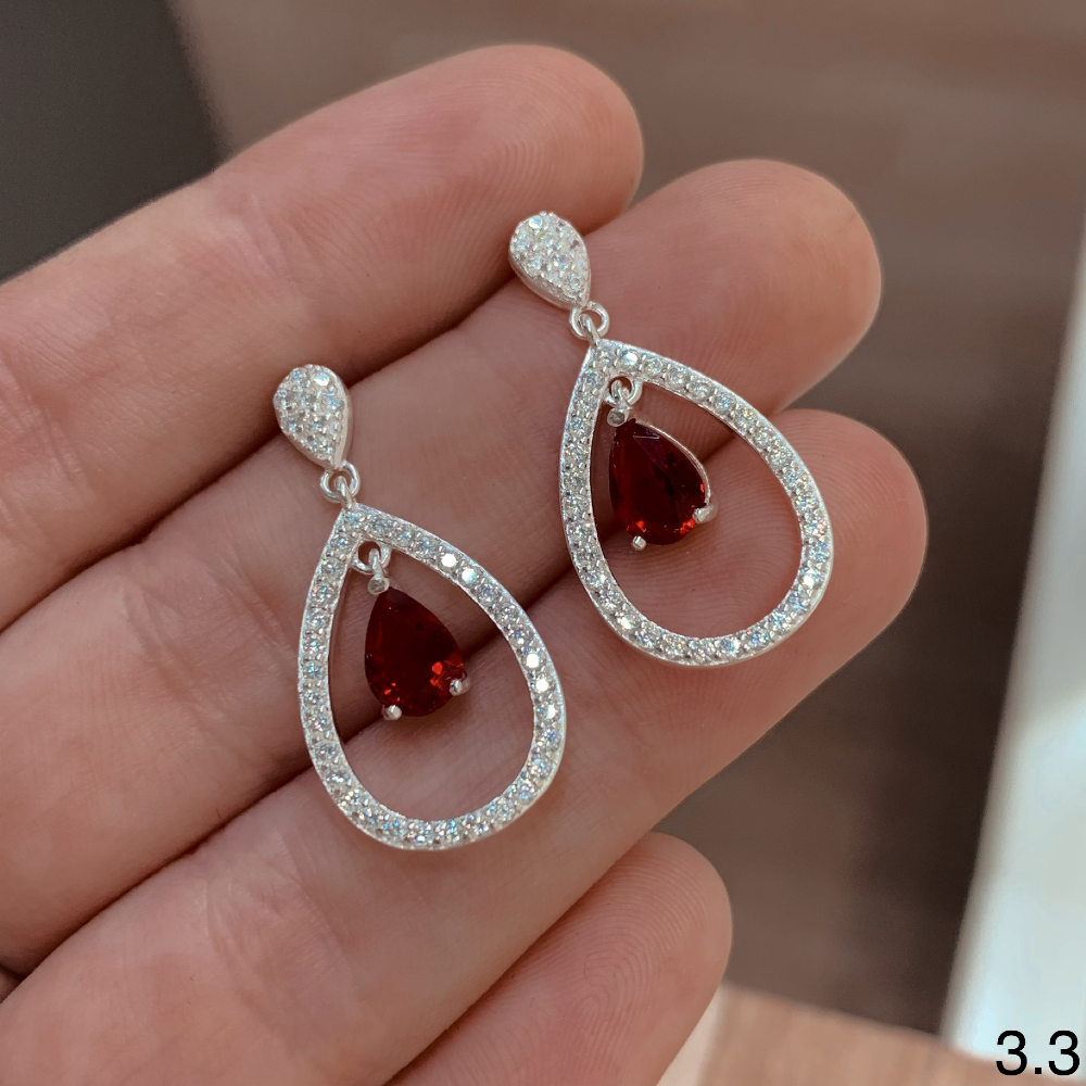 AROS PLATA 925 COLGANTE GOTA