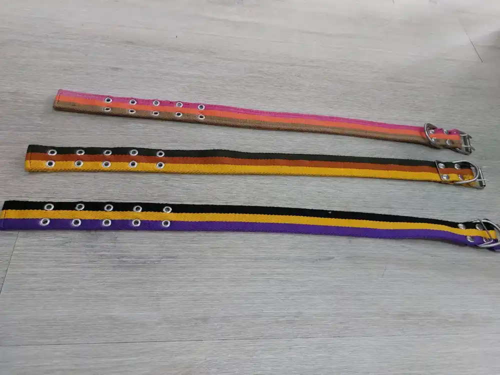 collar Nylon Doble 3 Colores 