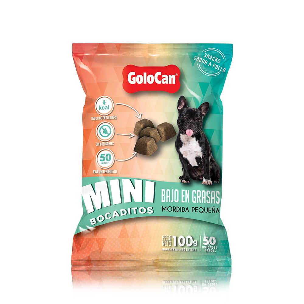 GOLOCAN MINI BOCADITOS BAJO EN GRASAS X 100 G	