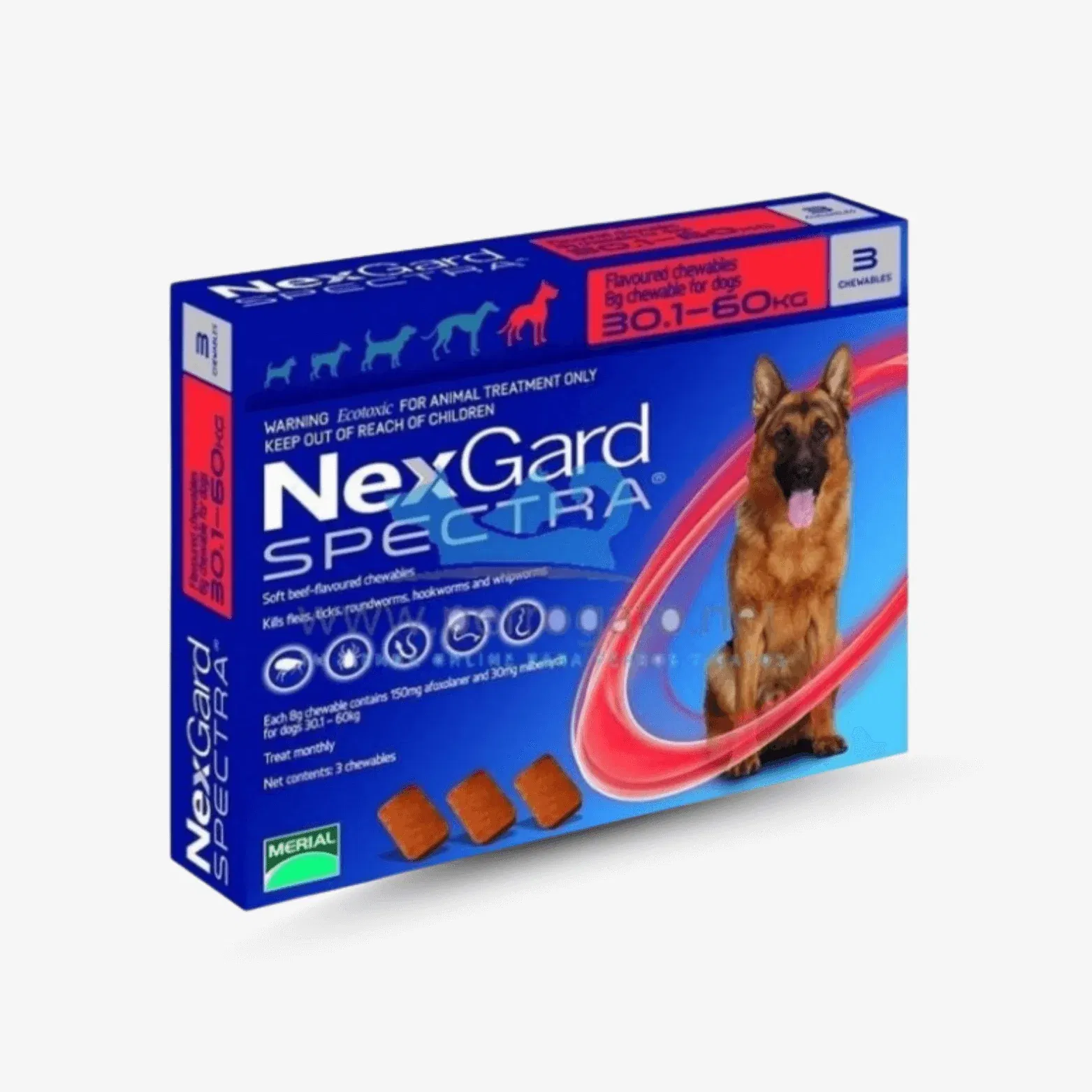 PIPETA NEXGARD SPECTRA DE 30 A 60 (PASTILLA)