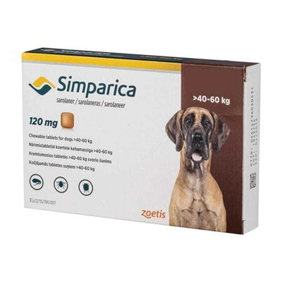 PIPETA SIMPARICA 40 A 60 KG (COMPRIMIDOS)	