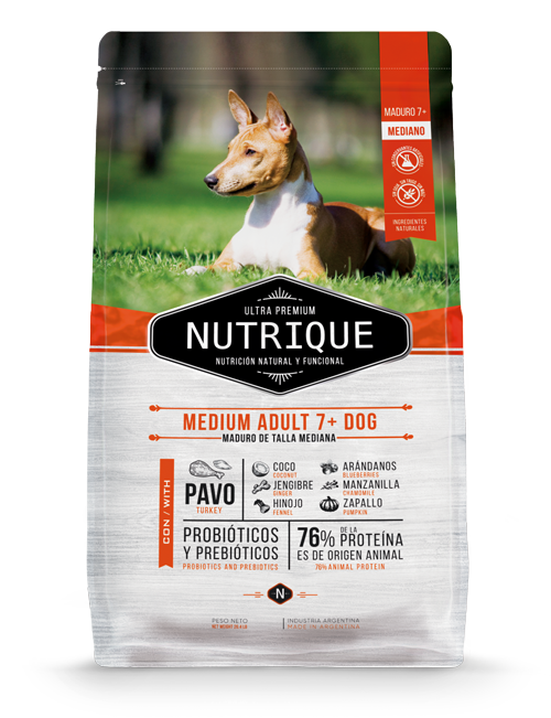 NUTRIQUE MEDIUM ADULT 7+ DOG X 3 KG	