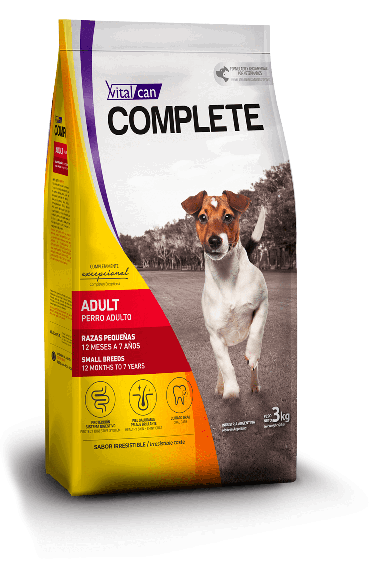 VITAL CAN COMPLETE ADULTO RAZA PEQUEÑA X 3 KG