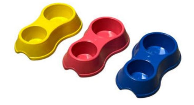 COMEDERO PLASTICO DOBLE REDONDO