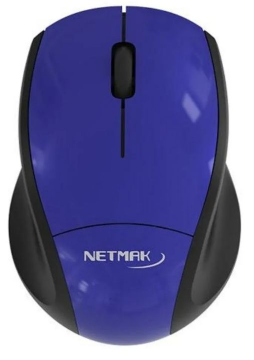 Mouse Mini Inalambrico Netmak Azul