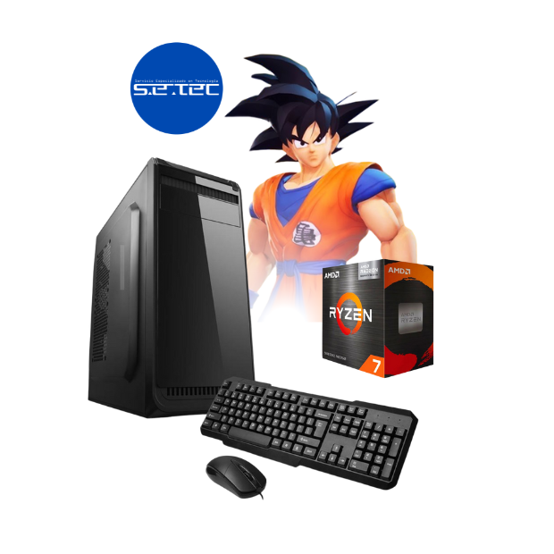 PC Ryzen 7 5700g | 16GB Ram | 480GB SSD | Gabinete + Fuente 600w