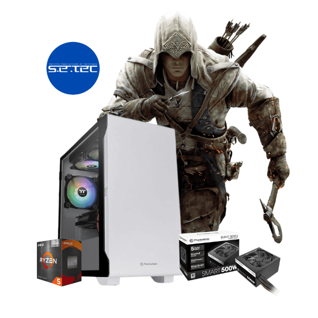 PC Ryzen 5 5600g | 16GB Ram | 480GB SSD | Gabinete Gamer + Fuente 80 PLUS