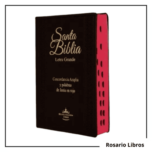 Santa Biblia letra grande con Índice tapa vinil RVR 1960