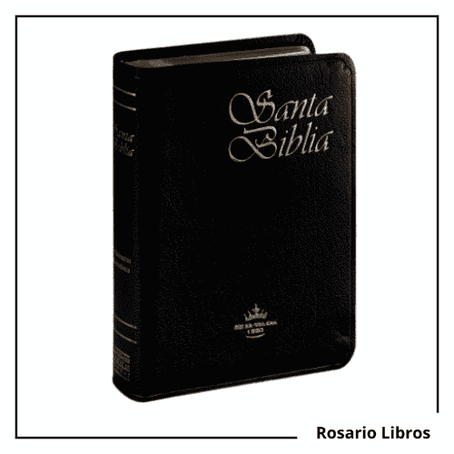 Santa Biblia bolsillo simil Cuero Negro Reina Valera 1960