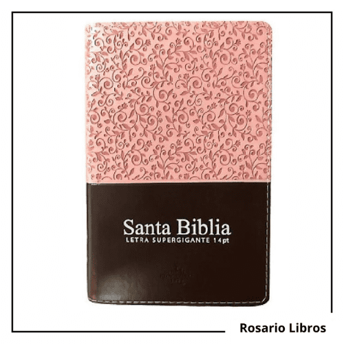Biblia Reina Valera 1960 Letra Grande Pjr Índice Rosa Marrón