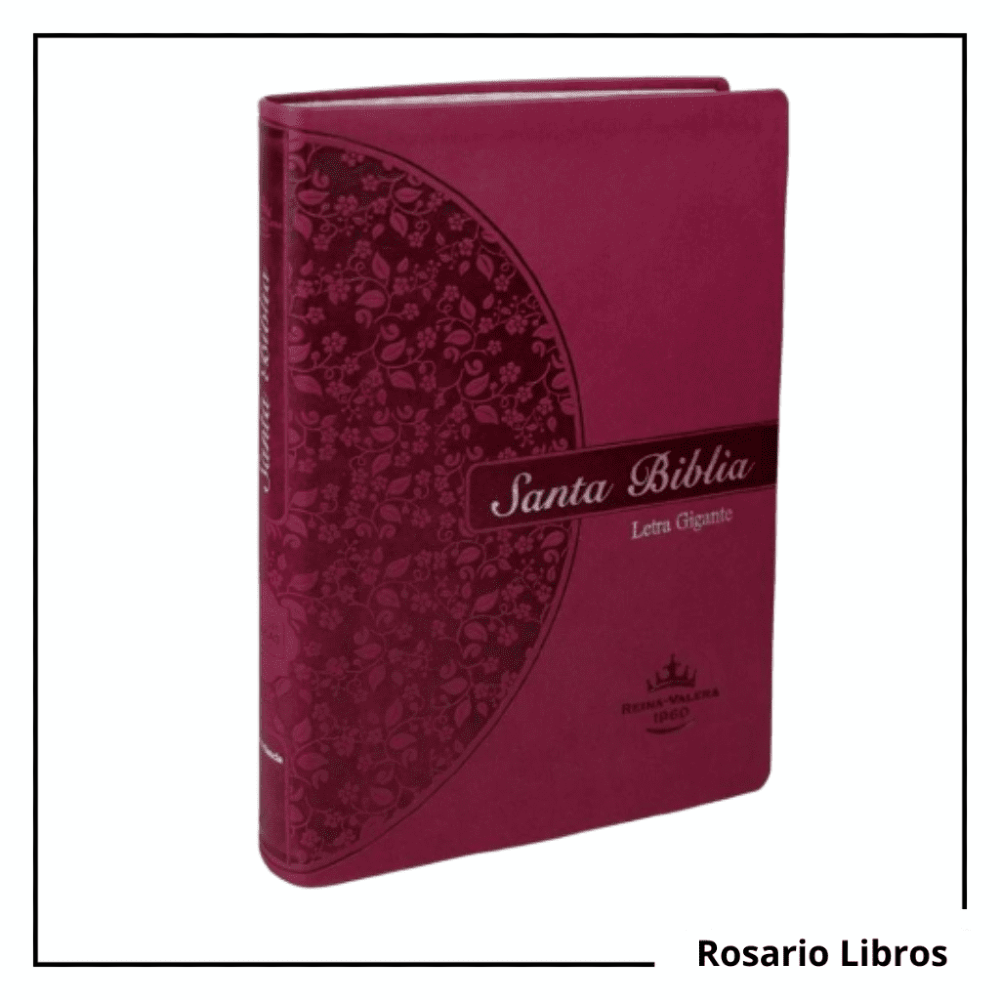 Biblia Reina Valera 1960 Letra Gigante Rosa Flores Pjr