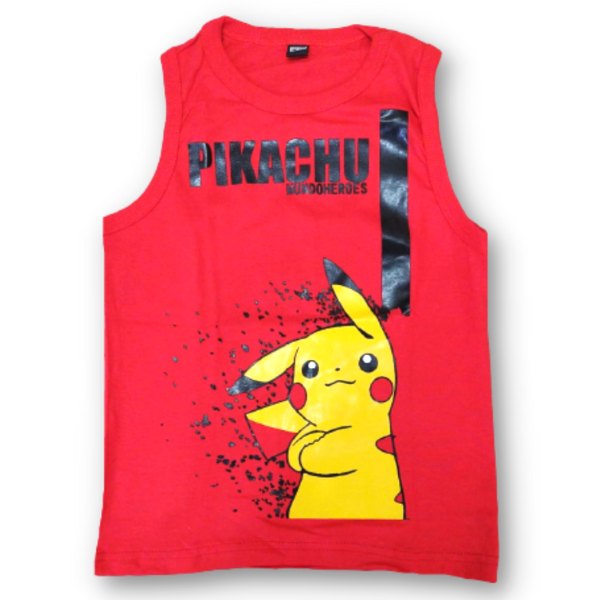 Musculosa Pikachu Roja
