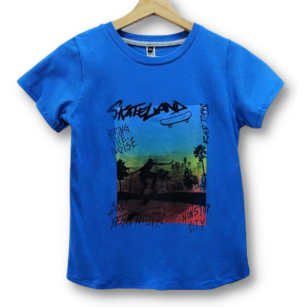 Remera Skateland Azul