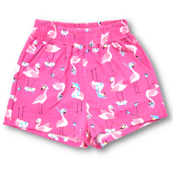 Short Algodón Flamencos Fucsia