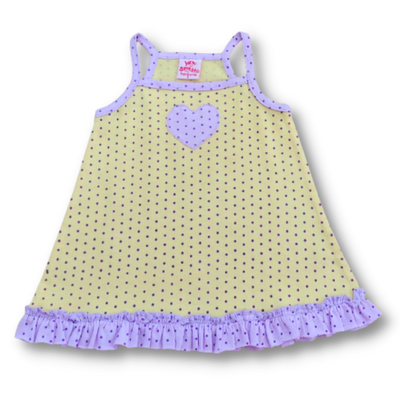 Vestido Amarillo Puntitos