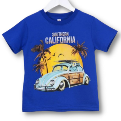 Remera Auto California Azul Francia