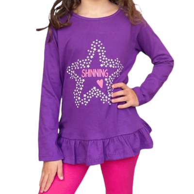 Remera Estrella Violeta