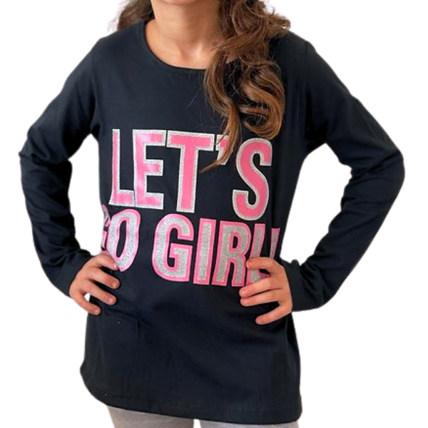 Remera Let’s Go Girl Negra