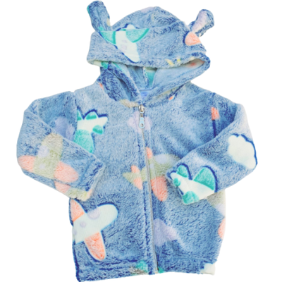 Campera de Piel Luminosa Espacio Azul