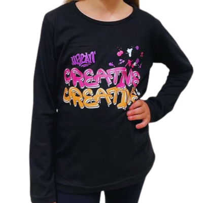 Remera Creative Negra