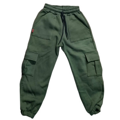 Babucha Cargo de Friza Verde
