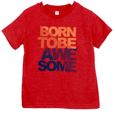 Remera Born To Be Awesome Roja