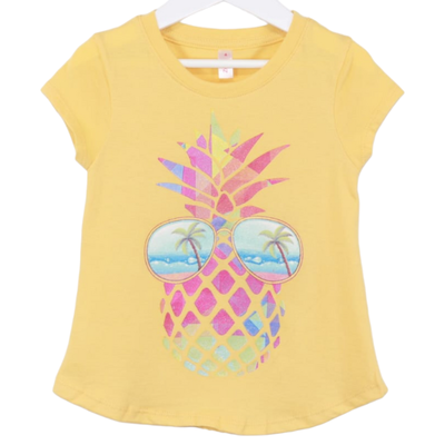 Remera Ananá Lentes Amarilla