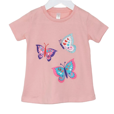 Remera Mariposas Rosa
