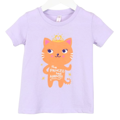 Remera Gatita Princesa Lila