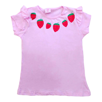 Remera Frutillas Rosa