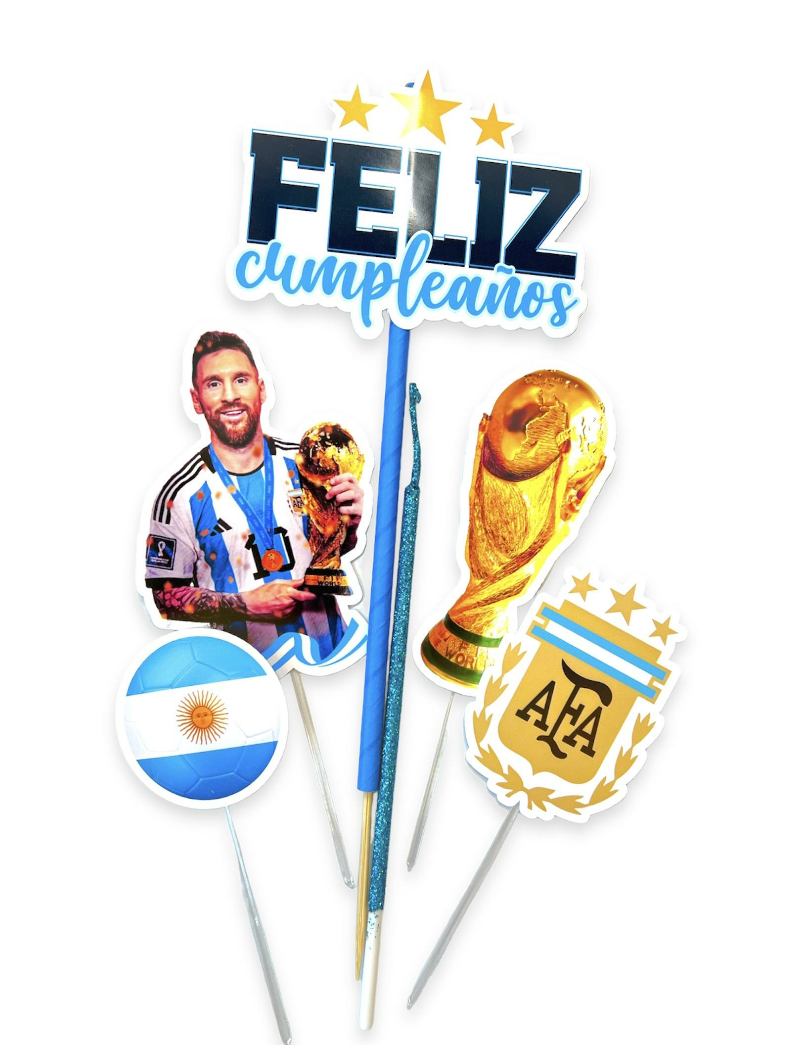 Cake Topper Argentina Messi Taller Creativo