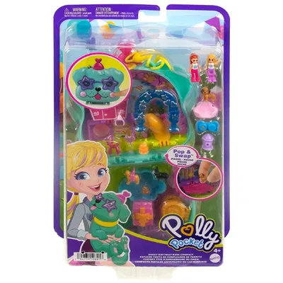Polly Pocket Doggy Birthday Bash Compact - Mattel