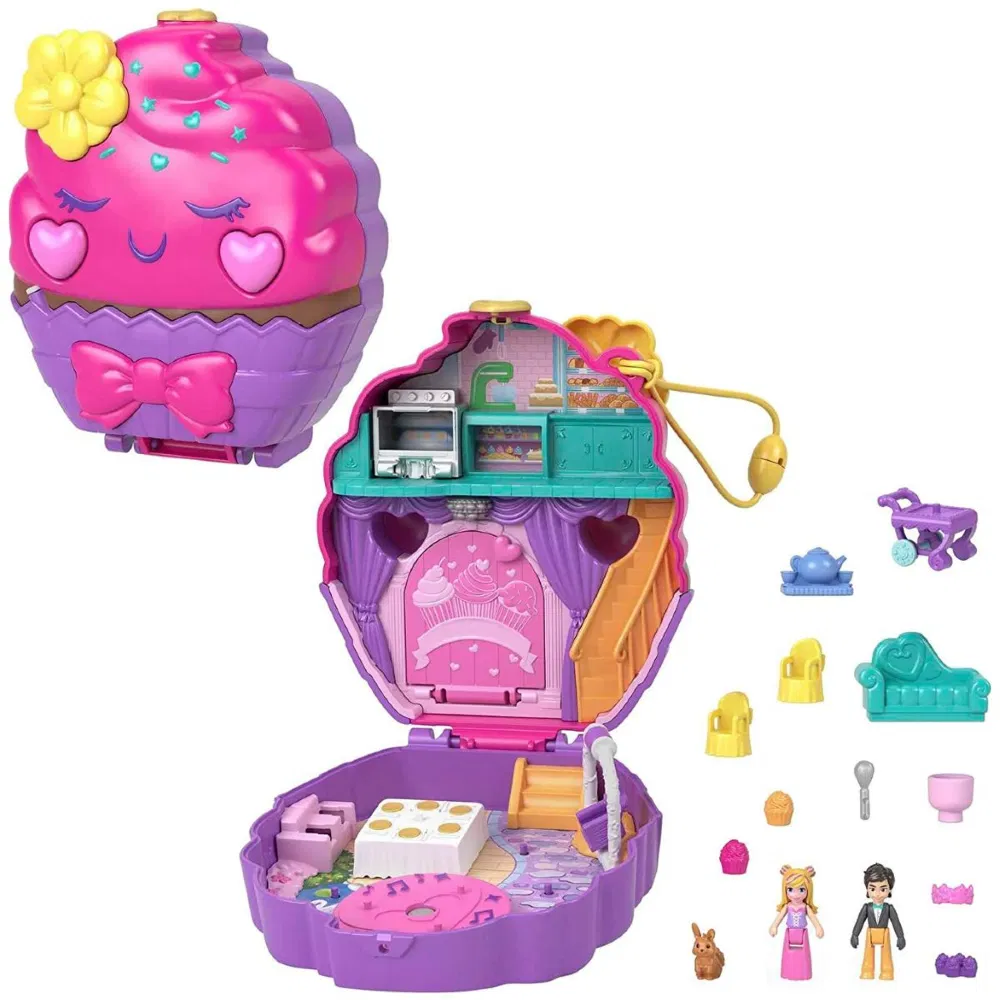 Polly Pocket Something Sweet Cupcake Compact - Mattel