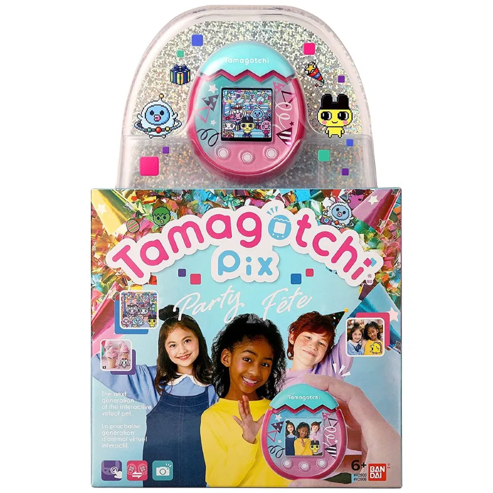 Tamagotchi Pix Party Confetti Mascota Virtual - Bandai