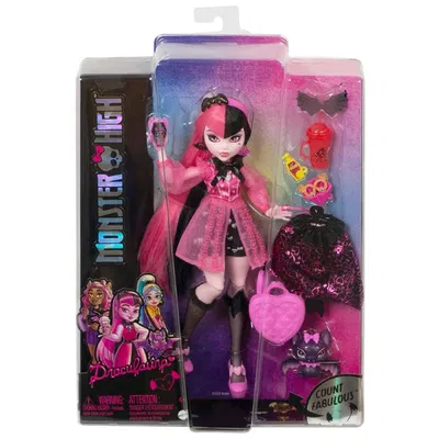 Monster High Draculaura Accessories And Pet Bat G3 - Mattel