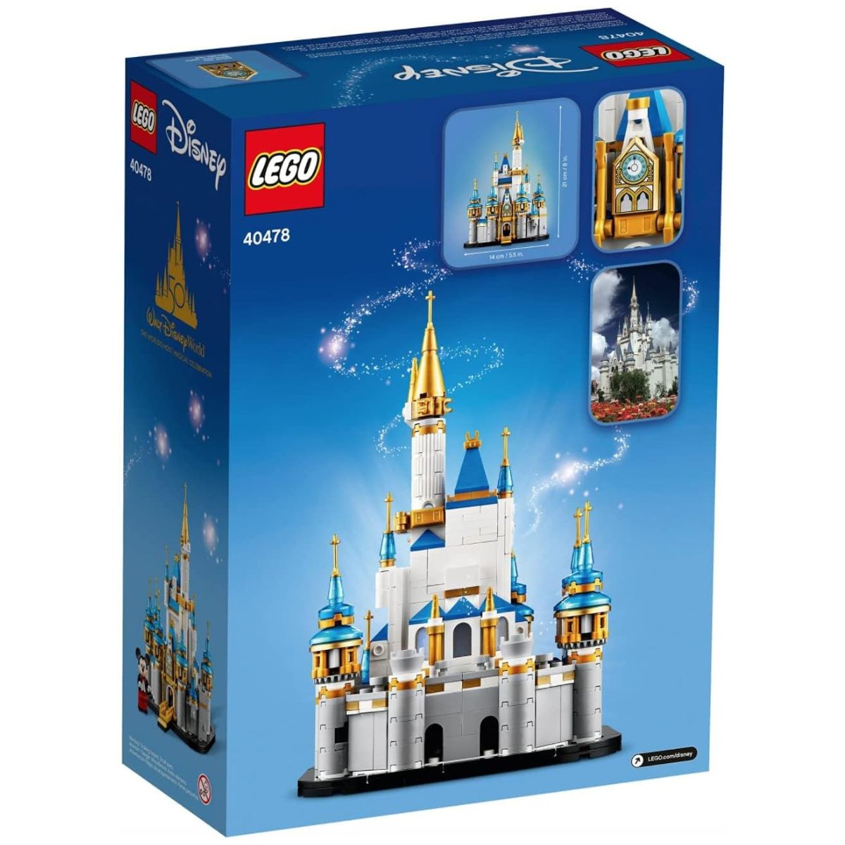 Lego Mini Disney Castle 40478 Mickey Mouse 50th Castillo