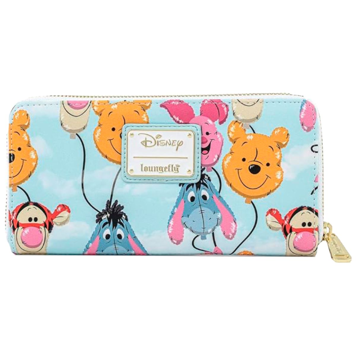 Loungefly Disney Winnie The Pooh Balloon Friends Zip Around Faux Leather Wallet