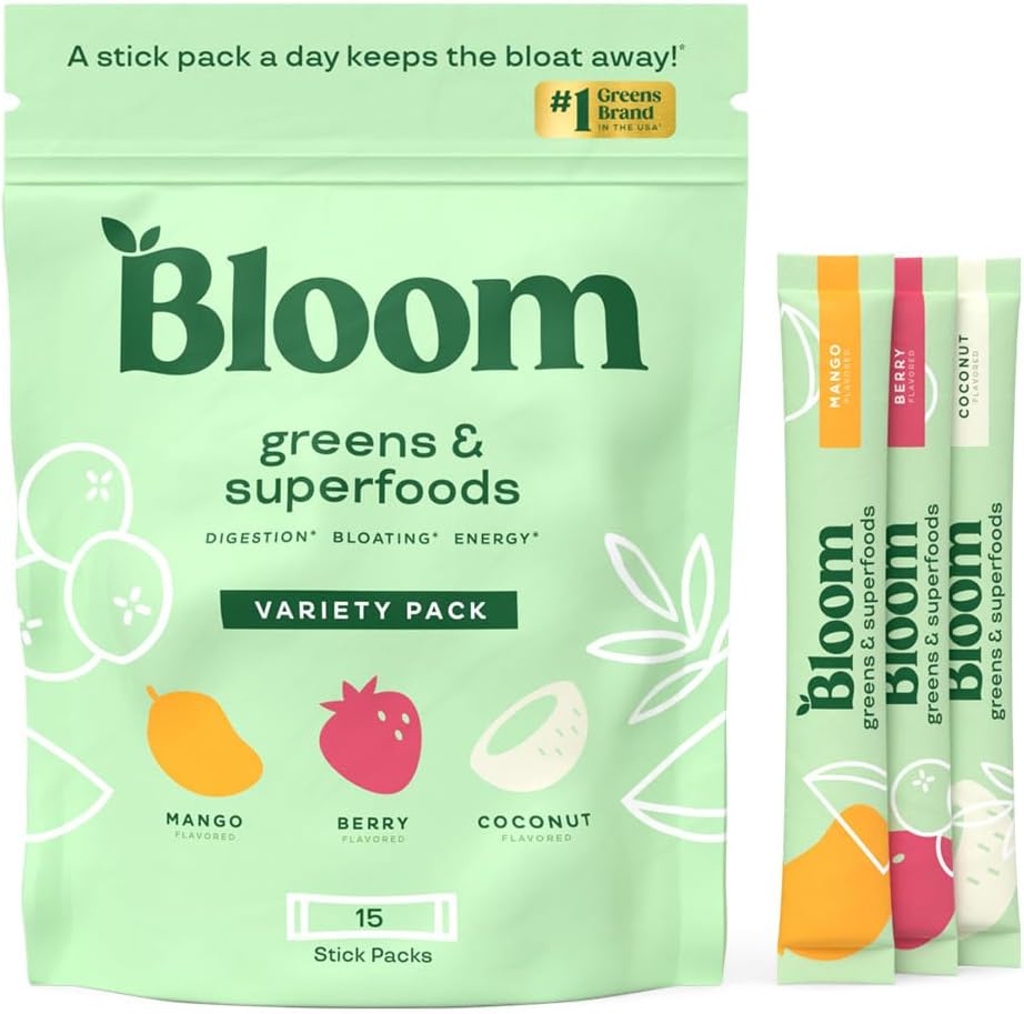 Superalimento Verde - BLOOM NUTRITION - Sticks - Made USA | Recrelife