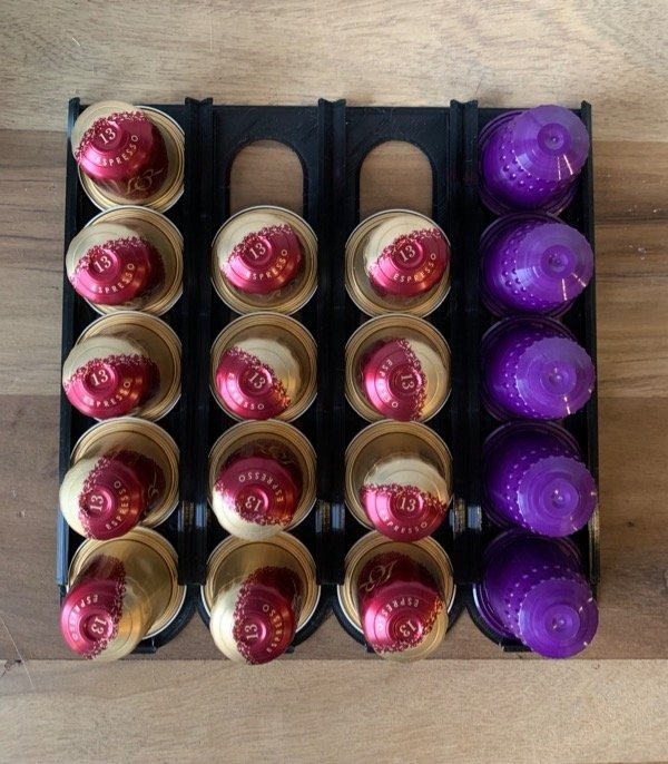 Tescoma 900908 Porta Capsule Nespresso In Metallo - Contiene Fino A 20 Capsule, Design Compatto