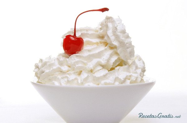 Helado de Crema Chantilly