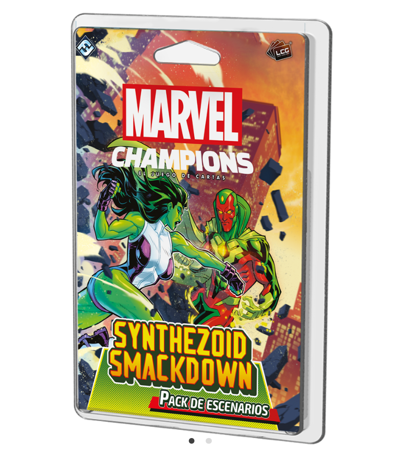 Marvel Champions: El Juego de Cartas – Synthezoid Smackdown Pack de Escenarios